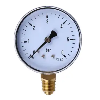 0-6bar 1 4 NPT חוט מד לחץ בצד הר Manometer חיוג צלחת על דלק, אויר, שמן מים, לחץ כלי מדידה
