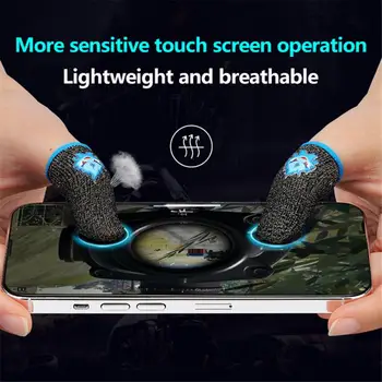 1 זוג חדש האצבע שרוול עבור ניידים עם מסך מגע משחק PUBG לכסות לנשימה SweatProof בקר משחק משחקים האגודל כפפות