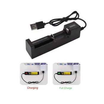 1 חריץ הסוללה USB מטען מתאם LED Smart Chargering על הסוללה הנטענת Li-ion 18650 26650 14500 מטען