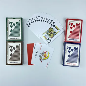 100% PVC משחק קלפים פוקר מפלסטיק משחק קלפים עמיד למים 4 צבעים טקסס הולדם משחק בלאק ג ' ק גולד, כרטיס לוח בידור