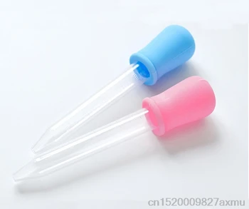 1000PCS 5ml אחסון התינוק סיליקון פלסטיק האכלה תרופה נוזלית טפי שימושי עין אוזן פיפטה טפי האכלה כלים