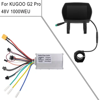 1000W 48V Brushless DC Motor Controller עבור KUGOO G2 Pro קורקינט חשמלי בקר עם תצוגת LCD דיגיטלית, מד חלקי תיקון