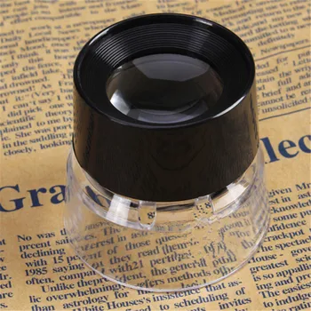 10X מיני כיס מגדלת גביע היין צורה מגדלת זכוכית מגדלת זכוכית