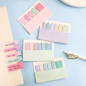 120 גיליונות צבעוניים דביקים הערה מדד Memo Pad סימניות נייר מדבקה פנקס בית הספר למשרד ציוד משרדי