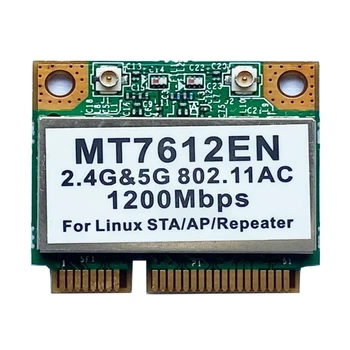 1200M MT7612EN כרטיס Wifi מתאם Mini PCI-E עבור לינוקס-STA/AP-/מהדר