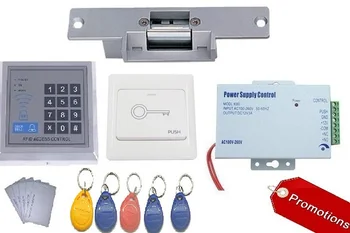 125Khz RFID אותם ID המקשים מנעול אלקטרוני לדלת מערכת בקרת גישה מלאה קיט עם RFID keyfob