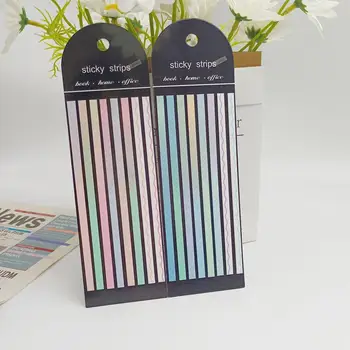 160 גיליונות צבע מדבקות שקוף פלורסנט כרטיסיות הערה דביק ציוד משרדי ילדים מתנות דגלי נייר מכתבים הספר K8x5