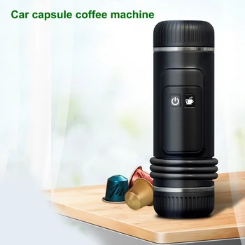 1PC רכב נייד מכונת קפה USB פוד מכונת קפה קפסולה מכונת אספרסו 12V מכונת האספרסו של נספרסו אבקה