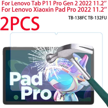 2 חבילות סרט זכוכית עבור Lenovo Tab P11 Pro-Gen 2 11.2 אינץ 2022 סרט מגן מסך עבור Xiaoxin משטח Pro 11.2 TB-138FC TB-132FU