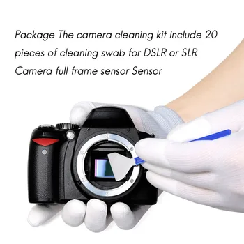 20 חתיכות DSLR SLR או מצלמה דיגיטלית Sensorc ניקוי מקל על מסגרת מלאה חיישן CMOS 24 מ 