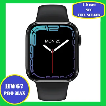 2022 שעון חכם HW67 Pro max 1.9 אינץ NFC הקול עוזר Bluetooth תואם קורא לפקח על קצב לב Smartwatch גברים PK W27