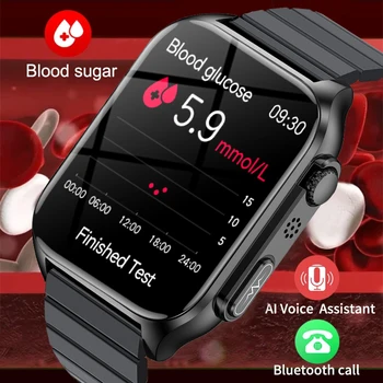 2023 החדש Bluetooth לקרוא שעון חכם גברים הגלוקוז בדם, א. ק. ג+PGG קצב הלב, לחץ הדם חמצן טמפרטורת הגוף IP67 SmartWatch