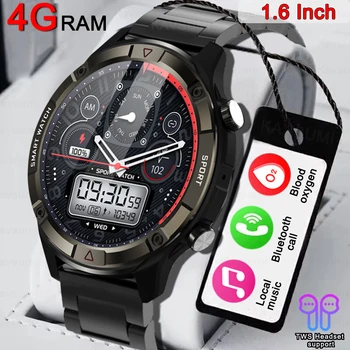 2023 חדש 454*454 מסך שעון חכם גברים תמיד להציג את הזמן Bluetooth שיחה המוזיקה המקומית Smartwatch עבור Xiaomi Huawei אנדרואיד