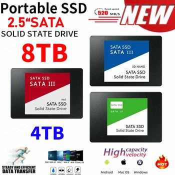 2023 חדש SSD 2TB Sata 4TB 1TB כונן הדיסק קשיח Sata3 2.5 אינטש Ssd TLC 500MB/s פנימי, כונני מצב מוצק עבור מחשב נייד ושולחן עבודה