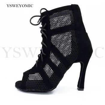 2023 סלסה טנגו הארגנטיני נעלי ריקוד איכותי זמש עור הבלעדי נעלי ריקוד הבצ ' אטה הריקוד הלטיני נעלי נשים YSW-011