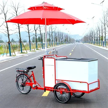 3 גלגל דוושה חשמלית לסייע מכונת גלידה אופניים המקפיא תלת אופן רול מטוגן גלידה לשתות מים אופניים למכירה