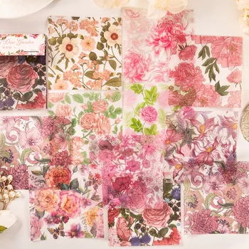 30 יח ' צח צמח פרח חומר נייר, עיצוב אלבומים שהופך את הכרטיס יומן DIY רטרו ההגירה פרח רקע נייר מכתבים.