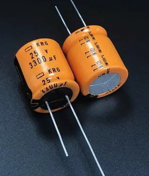 30pcs/lot המקורי יפן כימי ניפון KRG סדרה חיים ארוכה, אלומיניום אלקטרוליטיים קבלים משלוח חינם