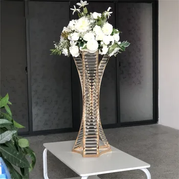 4 יח ' דוכן פרחים הכביש המוביל שולחן החתונה קישוטי אירוע מסיבת אגרטלים בבית מלון קישוט