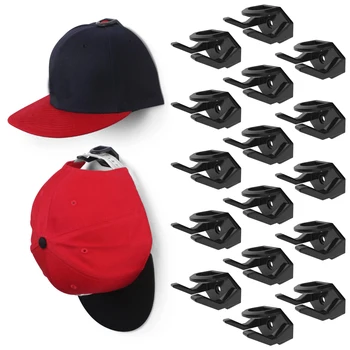 5/8pcs דבק כובע מדפים על הקיר-מינימליסטי, כובעי בייסבול ווים ארגונית עיצוב קאפ צלפים בעל הקיר על הארון/דלת
