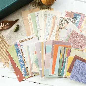 60 דפים וינטג 'קולאז' עיצוב אלבומים היומן חומר נייר שהופך את הכרטיס DIY רטרו מקור נייר יצירתי מזכר נייר מכתבים