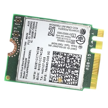 7260AC אלחוטי כרטיס רשת 7260NGW 1200M Dual-Band Gigabit כרטיס רשת Bluetooth 4.0 M2 NGFF מובנה כרטיס רשת