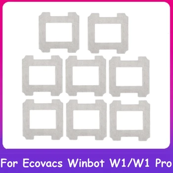 8Pcs סמרטוט בד רחיץ מגב רפידות ל Ecovacs WINBOT W1/W1 בעד החלון שואב אבק החלפת חלקי חילוף ואביזרים