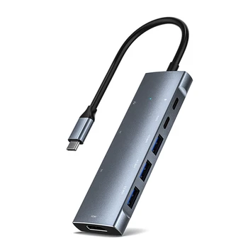 AU42 -9 1 USB 3.0 סוג C USB C-HUB עבור מחשב נייד Mac Pro Pro עם HDMI תואם משטרת SD/TF אודיו 3.5 מ 
