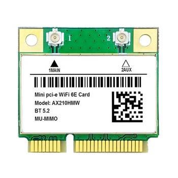 AX210HMW Wifi כרטיס Wifi 6E Mini PCI-E AX210 802.11 Ax/Ac 2.4 G/5G//6G BT5.2 מתאם אלחוטי עבור מחשב נייד