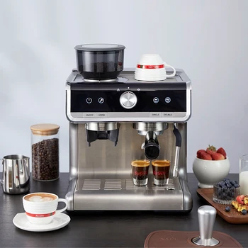 Barsetto BAE01 אספרסו מכונת קפה עם מטחנה חשמלית מכונת קפה מסחרית לחץ משאבה 15Bar קיטור חלב לקפוצ ' ינטור