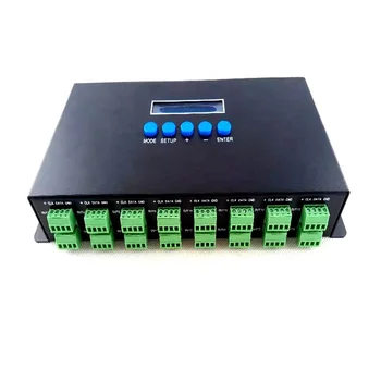 BC-216 SPI SK6812 RGBW LED הרצועה בקר 16 יציאות DMX Artnet בקר