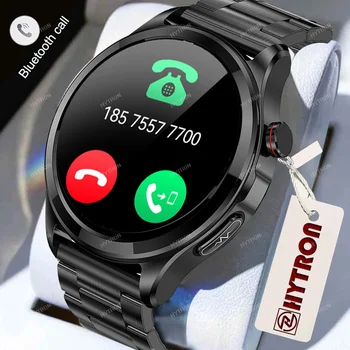 Bluetooth שיחה הסוכר בדם בריא טמפרטורת הגוף Smartwatch 360*360 Hd מסך פעילות גופנית קצב הלב Smartwatch גברים עבור אנדרואיד
