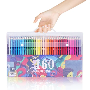 Brutfuner 160 צבע מקצועי שומני עפרונות צבעוניים סט צבעי מים למתחילים אומן מצייר סקיצה הספר לאמנות בסדר אספקה