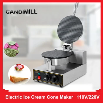 CANDIMILL חשמלי קריספי אגרול היוצר שאינם מקל גלידה, וופל גלידה, מכונת וואפל ברזל צלחת עוגה בתנור