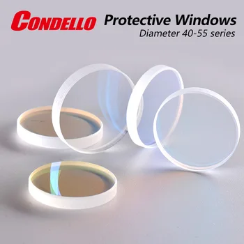Condello לייזר מגן עדשה D40-D55 סיליקה הגנה Windows עבור Precitec Raytools WSX סיבים חיתוך מכונת ריתוך ראש