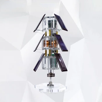 Creative DIY עץ סולארי מגנטי השעיה מנוע תלמיד ניסוי מדעי צעצוע יצירתי קישוט מתנות