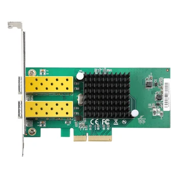 DIEWU הגעה חדשה 2 יציאת SFP כרטיס רשת 1G רשת סיבים אופטי כרטיס PCIe 4X Server כרטיס ה Lan-עם אינטל 82576