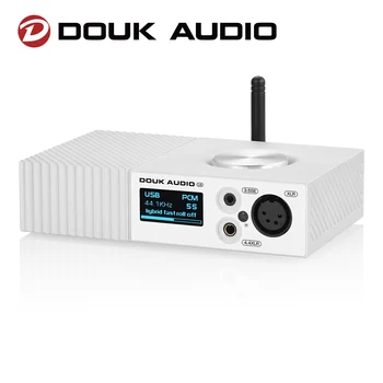 Douk אודיו כפול ES9038Q2M Bluetooth 5.0 מאוזנת מלאה מפענח XMOS USB DAC Amp DSD512 LDAC אודיו מתאם w/מסך OLED