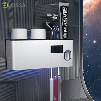 ELOSSA UV מחזיק מברשת שיניים אוטומטי מסחטת משחת שיניים Dispenser קישוט חדר רחצה אביזרים הביתה אביזרי אמבטיה