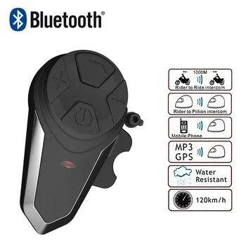 Fodsports BT-S3 קסדת אופנוע אינטרקום מוטו הקסדה אוזניות Bluetooth עמיד למים Intercomunicador BT הפנימי FM
