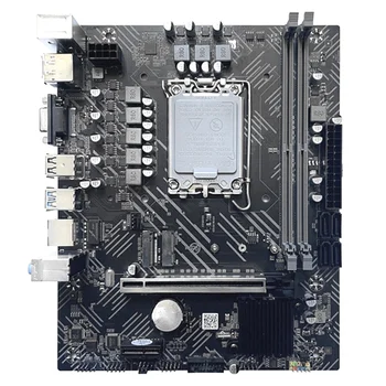 H610 לוח האם LGA1700 DDR4 PCIE 16X-Gigabit LAN, תמיכה 2X32GB על G6900 G7400 I3 12100 I5 12500-12 CPU