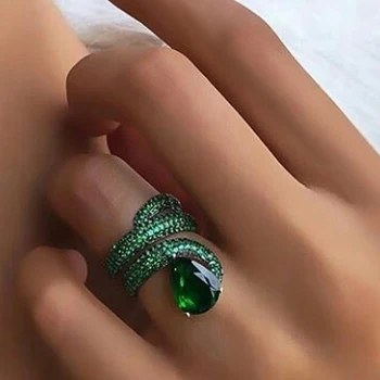 Huitan אופנה חדשה מסיבת קוקטייל טבעת אצבע לנשים ייחודי עיצוב מתנות אישיות אביזרי ריקוד נשי טבעות תכשיטים