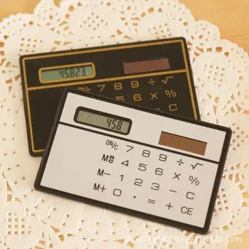 jakcom מחשבון דק במיוחד מיני בגודל כרטיס אשראי 8 ספרות נייד מופעל סולארית מחשבון הכיס