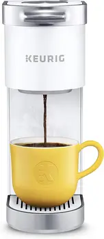 Keurig נייד K-מיני פלוס לשרת יחידה K-גביע פוד מכונת קפה, לבן מט מטבח משלוח מהיר