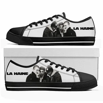 La Haine סרט נמוכה העליונה נעלי Mens Womens נער בד באיכות גבוהה נעלי ספורט מזדמנים נעליים בהזמנה אישית התאמה אישית של הנעל DIY