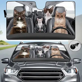 LaPerm חתול המכונית שמש, צל, LaPerm חתול מצחיק שמשיה, השמשה קרם הגנה, LaPerm אביזרי רכב, רכב מסך,תפאורה