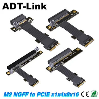 M. 2 מפתח. א. א. WiFi כדי PCI Express X1 X4 X8 X16 כבל מאריך קמה PCI-E 3.0 4.0 1x 4x 8x 16x M2 NGFF כבל מתאם ADT-קישור