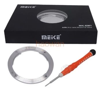 Meike MK-EM1 עדשה טבעת מתאם עבור Sony E-Mount NEX-3/5/5n/6/7/F3/5R NEX-VG10 A7 a9 A7R A6000 A5100 A5000 a6500 a6300 המצלמה