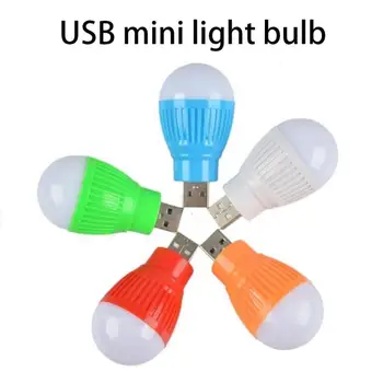 Mini-USB LED מנורת אור נורת חשמל טעינה USB ספר קטן מנורות LED הגנה על העין בקריאה אור עגול קטן מנורת הלילה