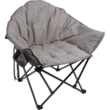 Ozark שביל קמפינג מועדון הכיסא, אפור כיסאות קמפינג חיצוני כיסא דייג כיסא מתקפל